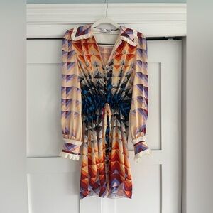 Paco Rabanne Geometric Multicolor Dress